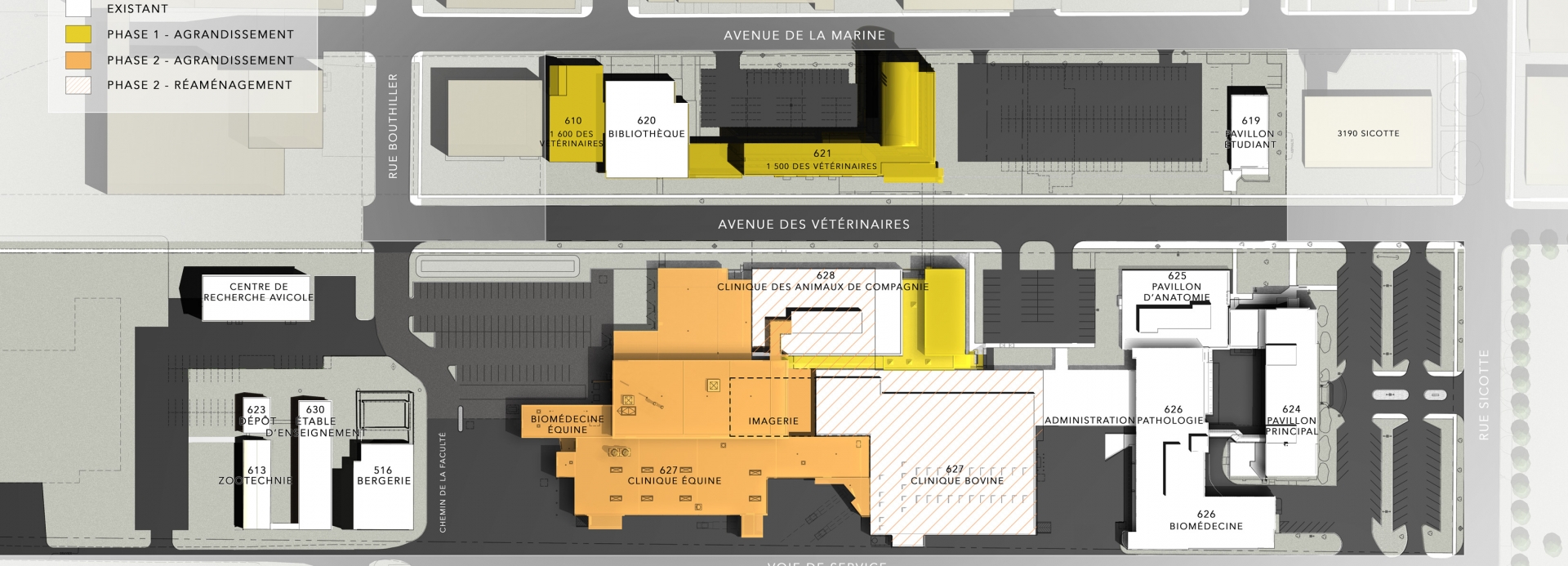 Renovation and Expansion of the University Veterinary Hospital Center (CHUV) | University of Montreal